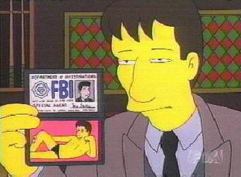 [Picture of Mulder on Simpsons]