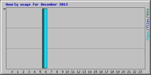 Hourly usage for December 2013
