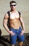 Cutoffs and sunglasses