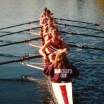 Paul in 'stroke' position - UMass Crew