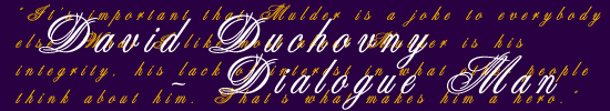 David Duchovny - Dialogue Man